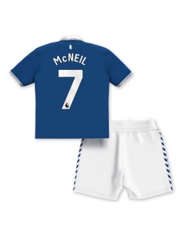Otroški Nogometna dresi replika Everton Dwight McNeil #7 Domači 2023-24 Kratek rokav (+ hlače)